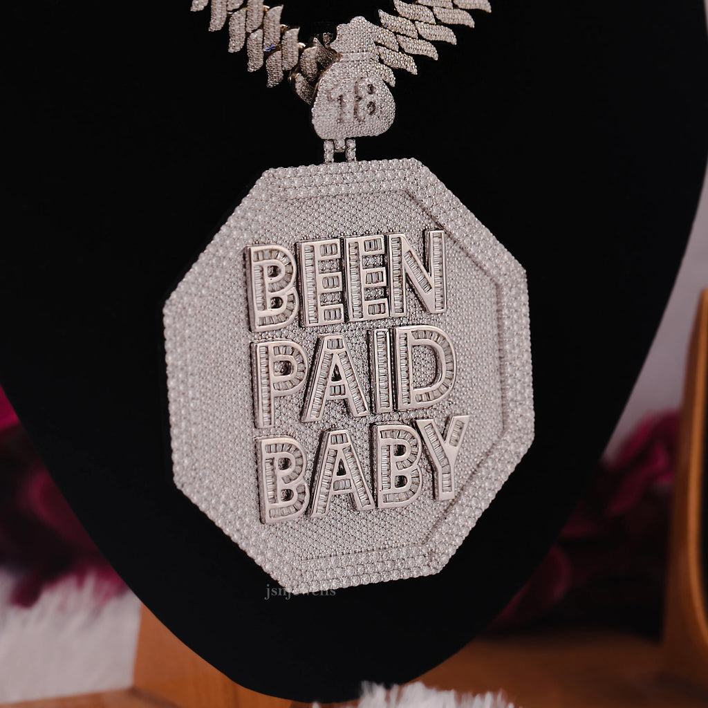 Personalised Been Paid Baby Hip Hop Pendant