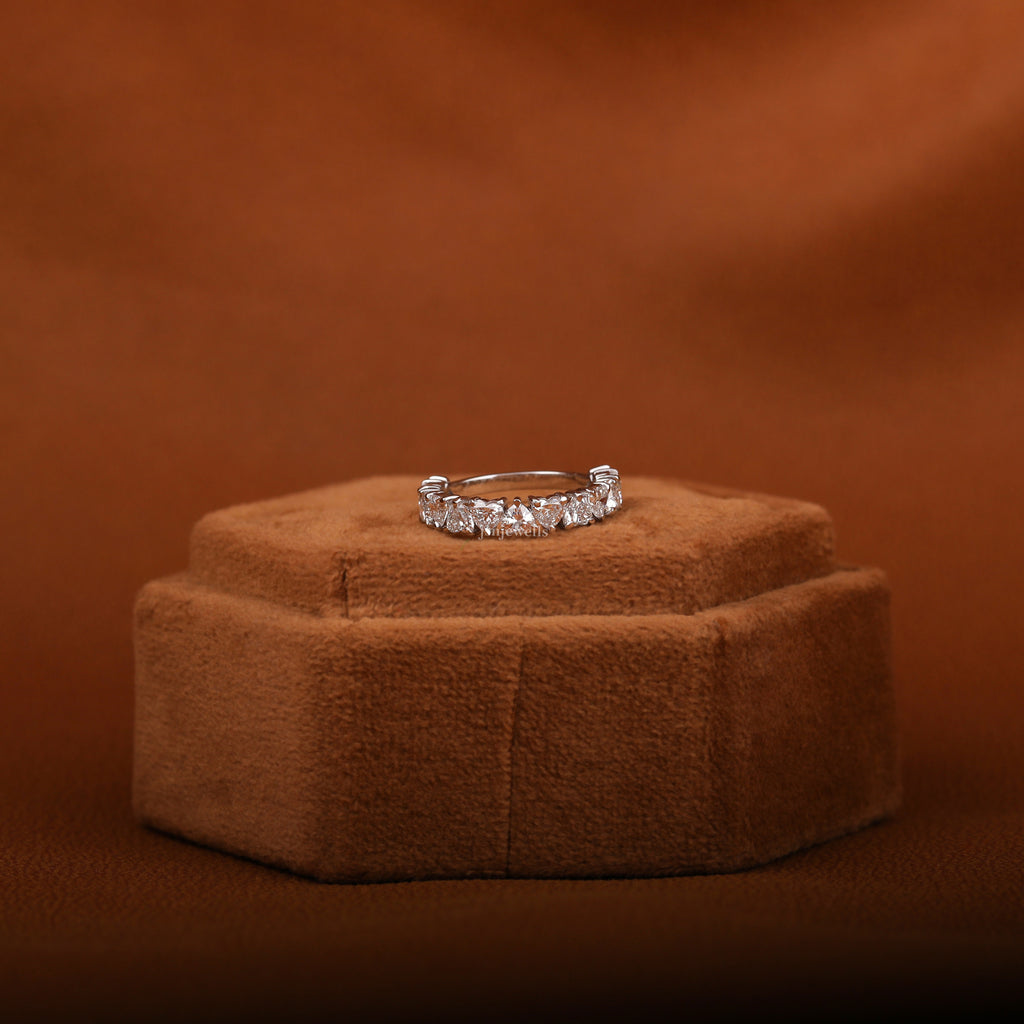 Heart Lab Diamond Wedding Band 