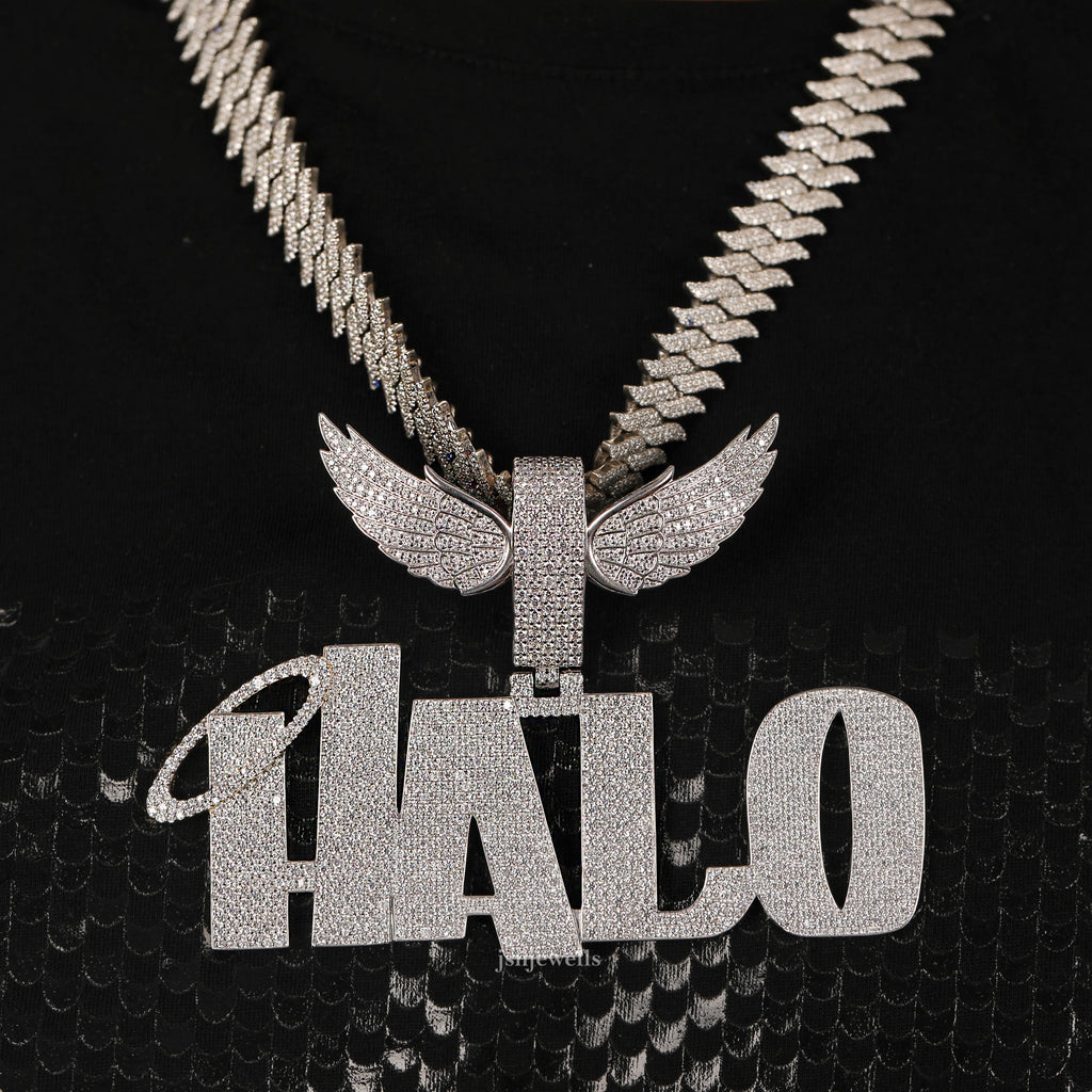 HALO Customised Rapper Moissanite Diamond Hip Hop pendant