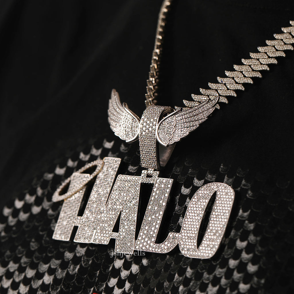 HALO Customised Rapper Moissanite Diamond Hip Hop pendant