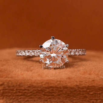 Round Solitaire Engagement Ring