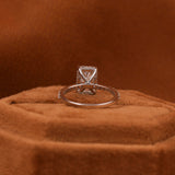 Radiant Cut Lab Grown Diamond Hidden Halo & Pave Engagement Ring