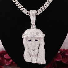 Jesus Head Moissanite Diamond Christ Hip Hop Pendant For Him Men's