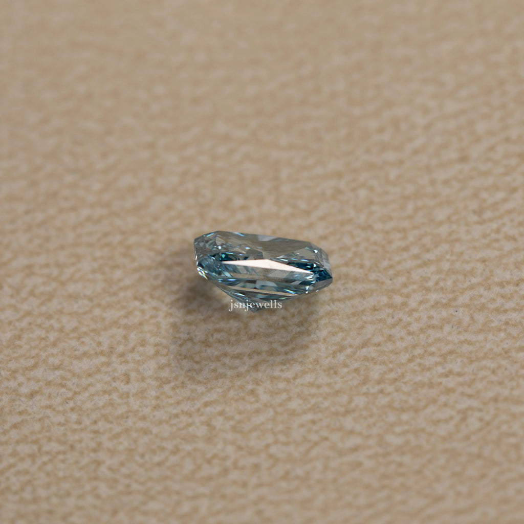 1.75 Carat Blue Radiant Cut Loose Diamond VS1 Clarity Use For Jewelry