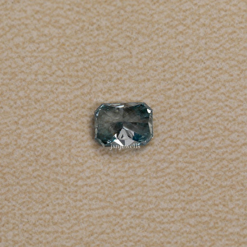 1.75 Carat Blue Radiant Cut Loose Diamond VS1 Clarity Use For Jewelry