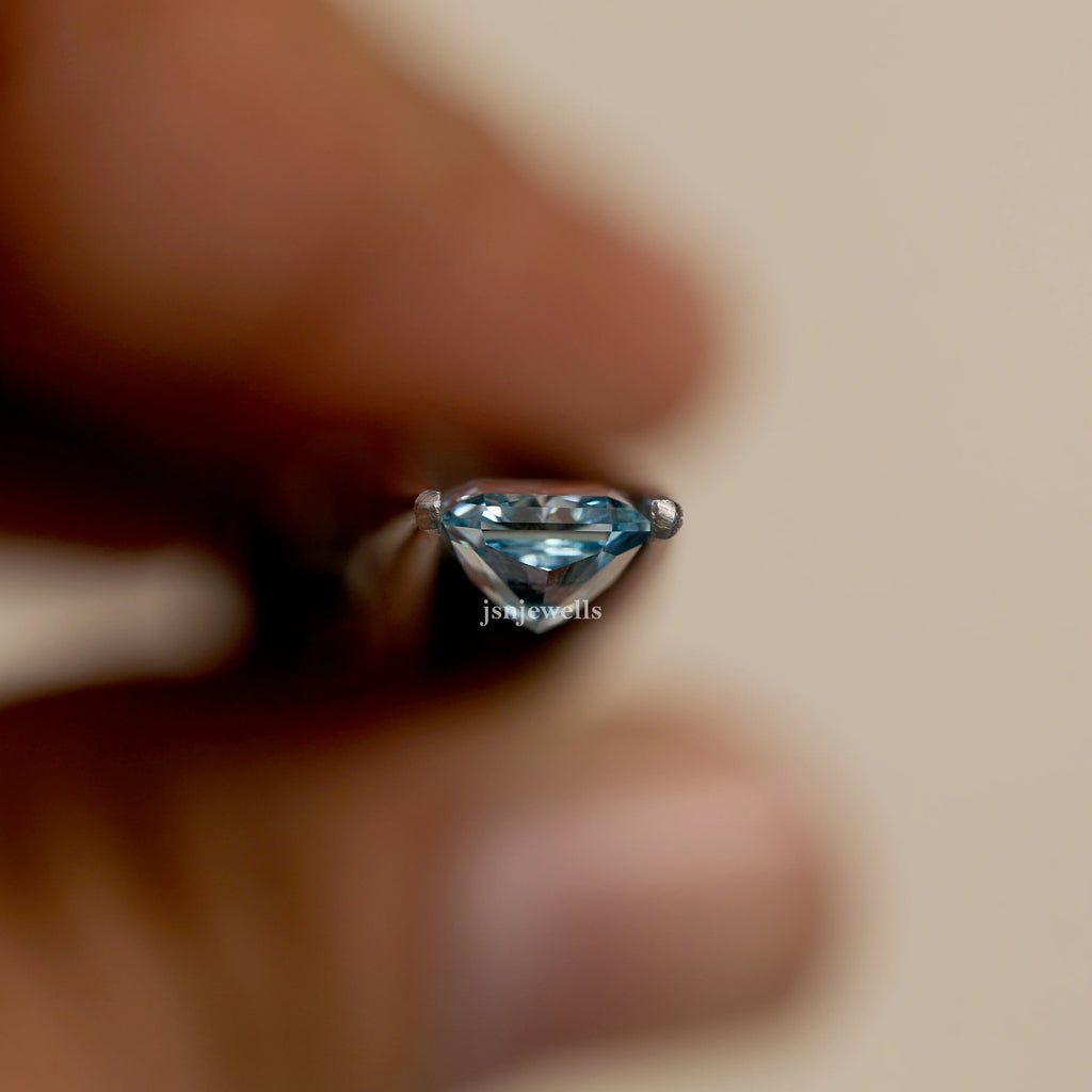 1.75 Carat Blue Radiant Cut Loose Diamond VS1 Clarity Use For Jewelry