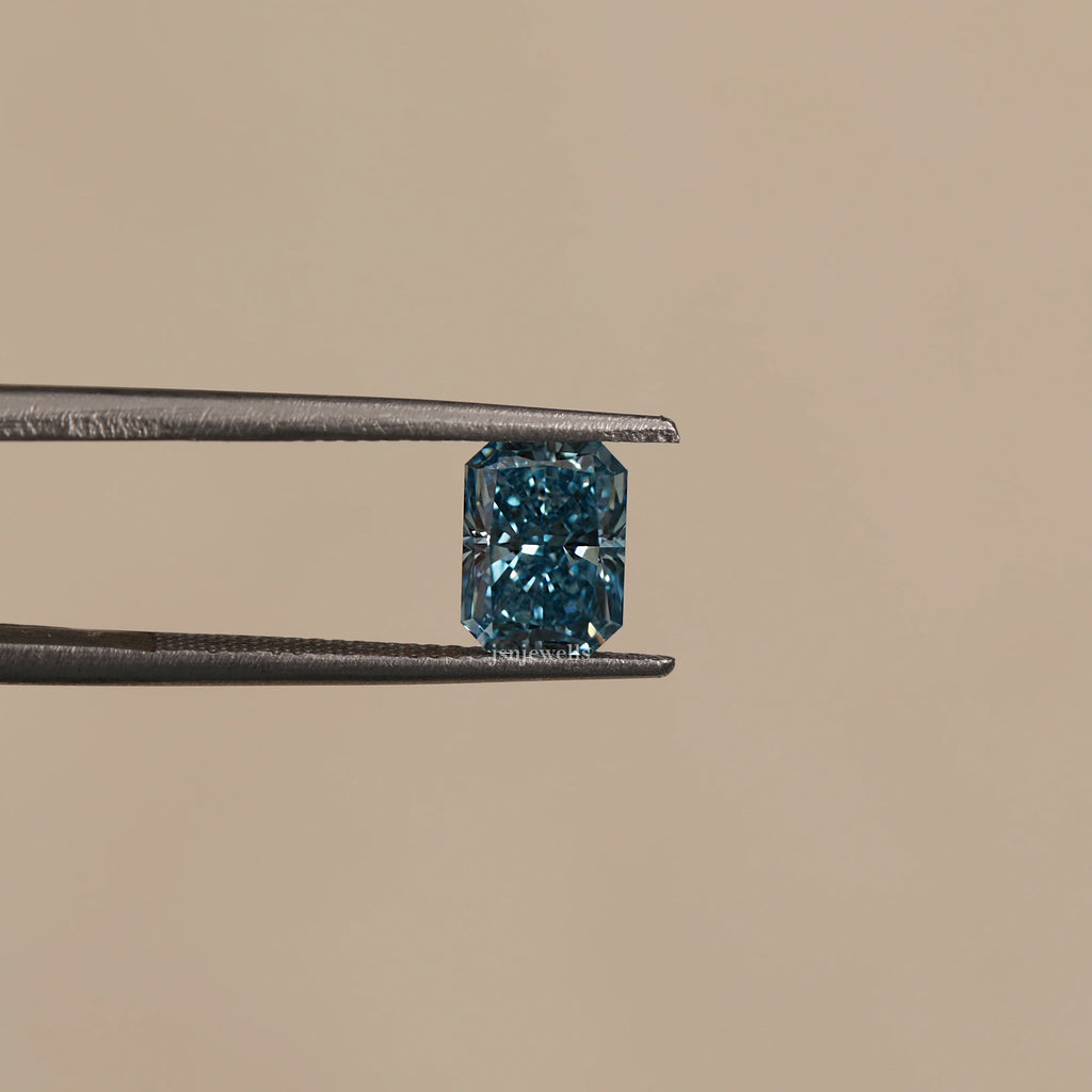 1.75 Carat Blue Radiant Cut Loose Diamond VS1 Clarity Use For Jewelry