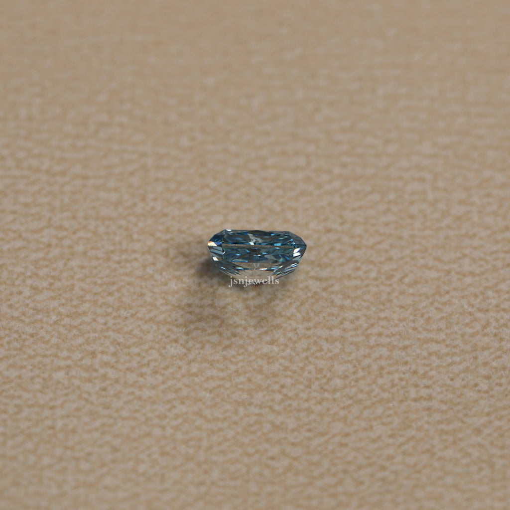 2 CT Radiant Cut Loose Lab Grown Diamond Blue Color VS1 Clarity