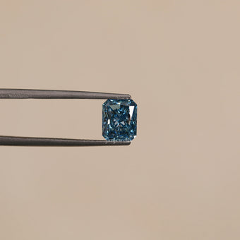 2 CT Radiant Cut Loose Lab Grown Diamond Blue Color VS1 Clarity