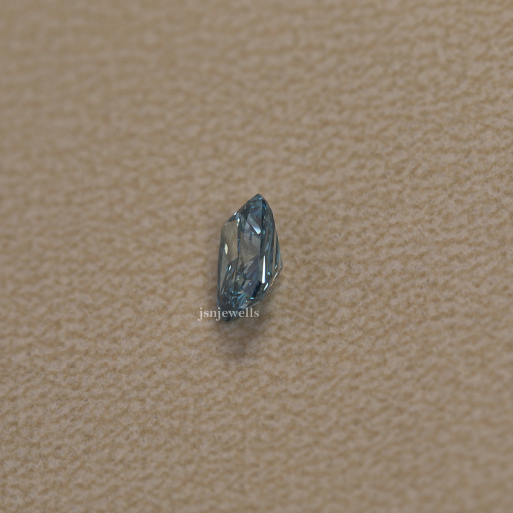 2.75 Carat Fancy Blue Radiant Cut Loose Diamond VS1 Clarity Use For Customize Ring