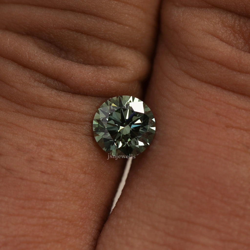 1.75 Dark Green Loose Lab Grown Diamond VVS Clarity