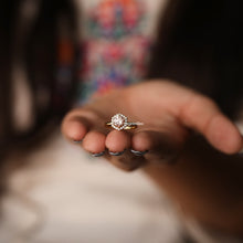 Round Cut Pink Color Lab Diamond Halo Engagement Ring