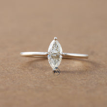 Marquise Cut CVD Diamond Solitaire Birthday Gift Ring