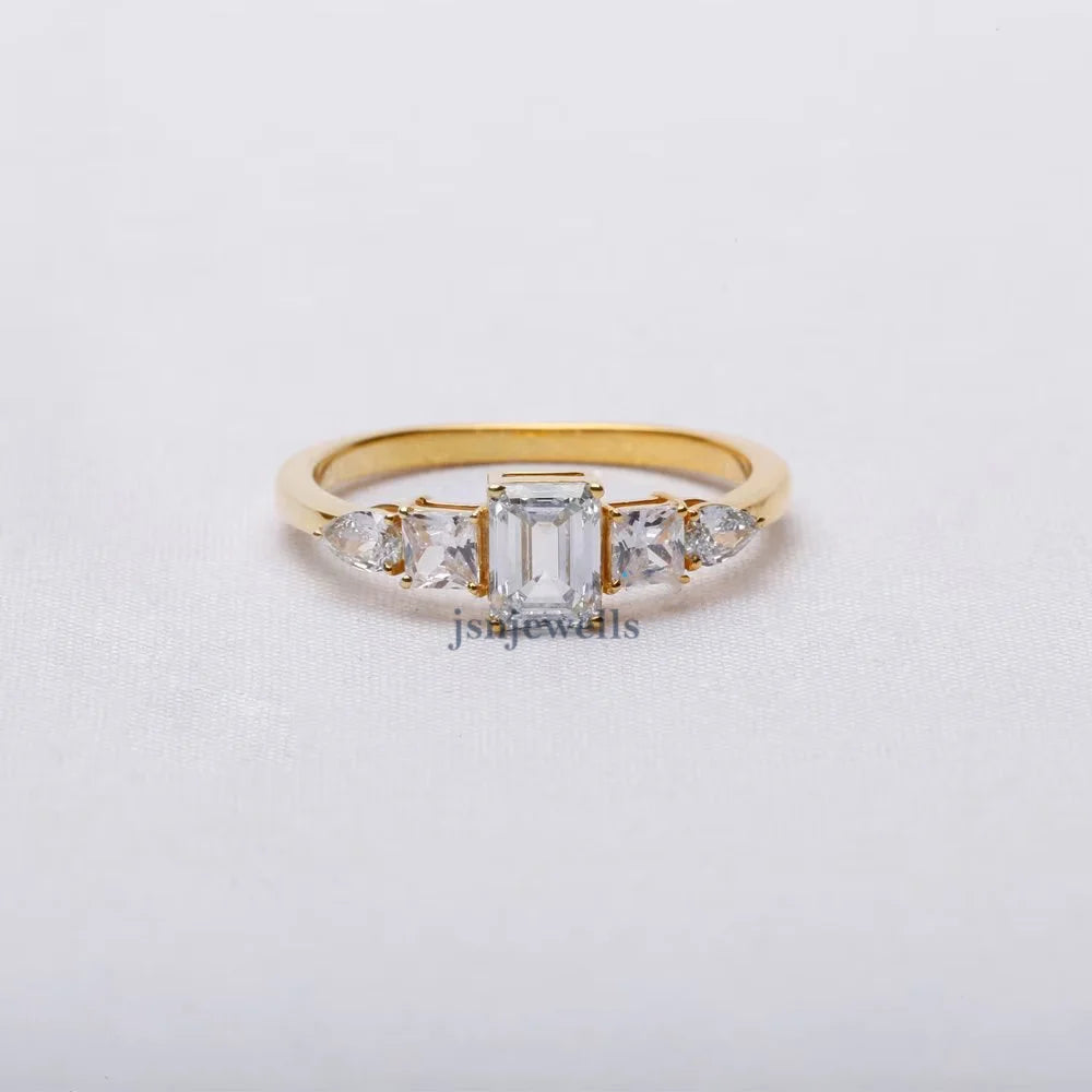 Fancy Multi Shape Lab Grown Wedding Ring