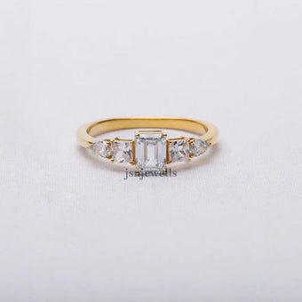 Fancy Multi Shape Lab Grown Wedding Ring