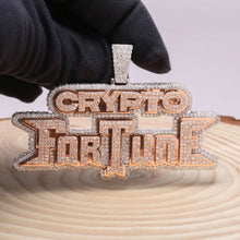 crypto fortune customised rapper moissanite diamond pendant