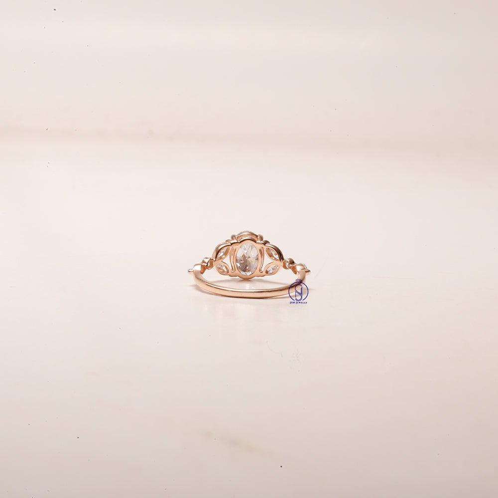 Oval Cut Lab Grown Diamond Engagement Ring