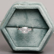 1.60 TCW Cushion Cut Lab Created Diamond 3-Stone Engagement Ring