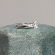 1.60 TCW Cushion Cut Lab Created Diamond 3-Stone Engagement Ring