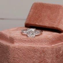 1.60 TCW Cushion Cut Lab Created Diamond 3-Stone Engagement Ring