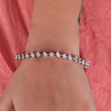 Multi Shape Lab Created Diamond Tennis Bracelet For Bridesmaid