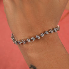 Multi Shape Lab Created Diamond Tennis Bracelet For Bridesmaid