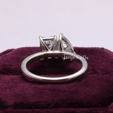 Pear & Emerald Cut Lab Made Diamond Toi Et Moi Gift Ring