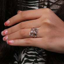 Pink Asscher Cut Lab Made Diamond Solitaire Unique Gift Ring