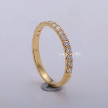 Round Conflict Free Lab Diamond Half Eternity Matching Band