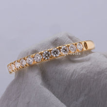 Round Conflict Free Lab Diamond Half Eternity Matching Band