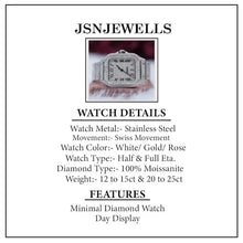 Men's Fully Iced Out-Date Dial Moissanite Wrist Watch