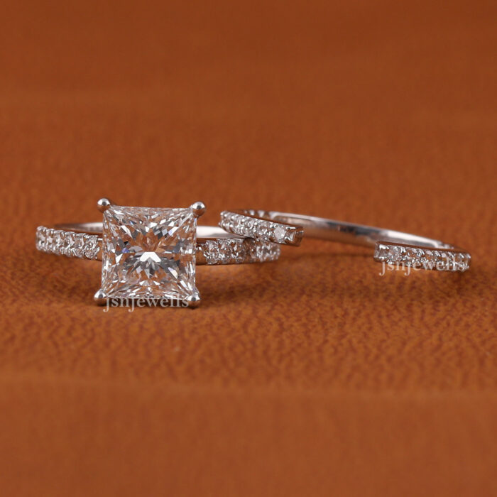 wedding ring princess cut