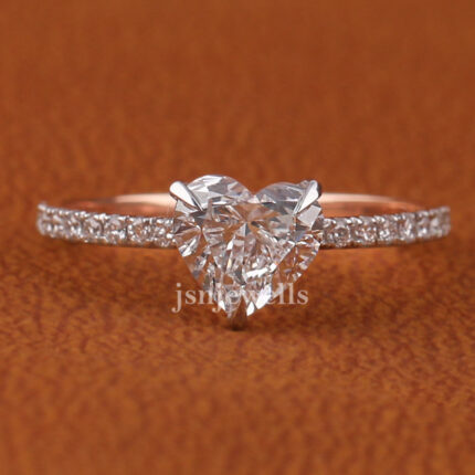 heart cut diamond ring