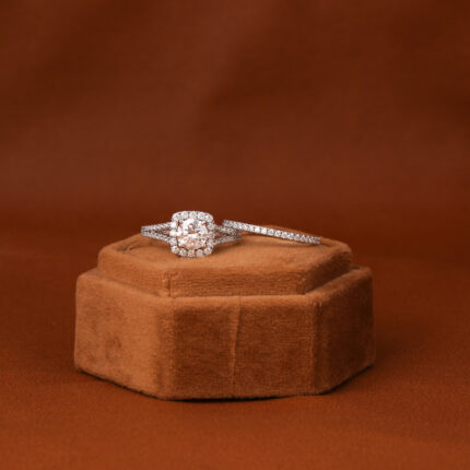 lab grown diamond halo ring