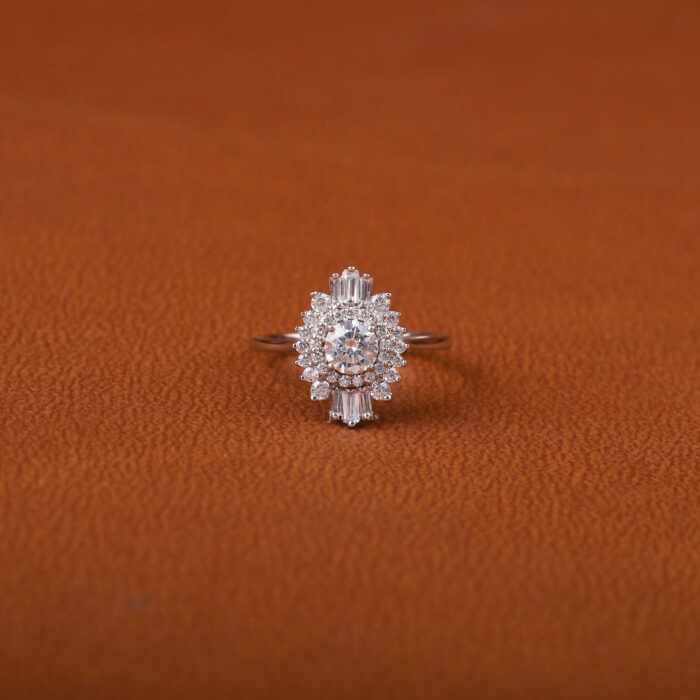 lab grown round diamond ring