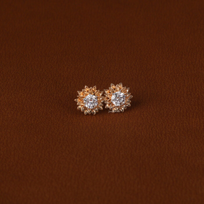 floral stud earrings​