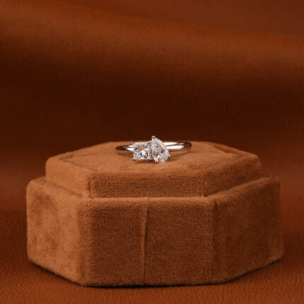 Pear & Princess Shaped Diamond Ring