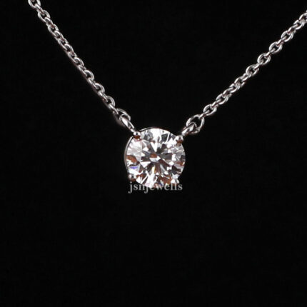 diamond solitaire necklace​