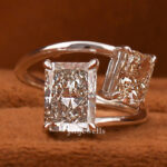 emerald cut open ring