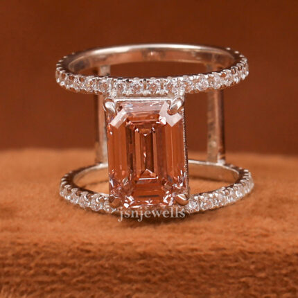 emerald cut diamond ring