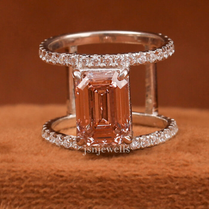 emerald cut diamond ring